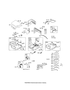 Bracket Control Diagram and Parts List for 120400 0023-0242 Briggs and Stratton Engine
